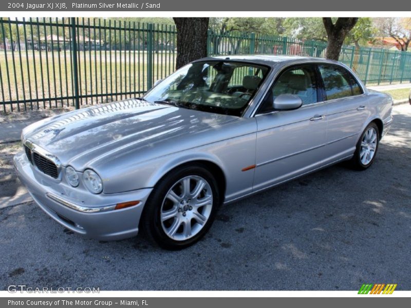 Platinum Silver Metallic / Sand 2004 Jaguar XJ XJ8