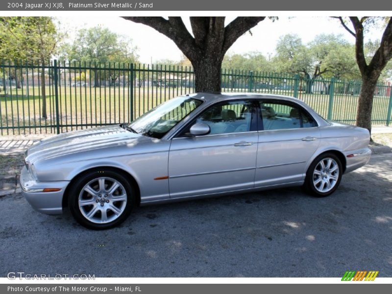 Platinum Silver Metallic / Sand 2004 Jaguar XJ XJ8