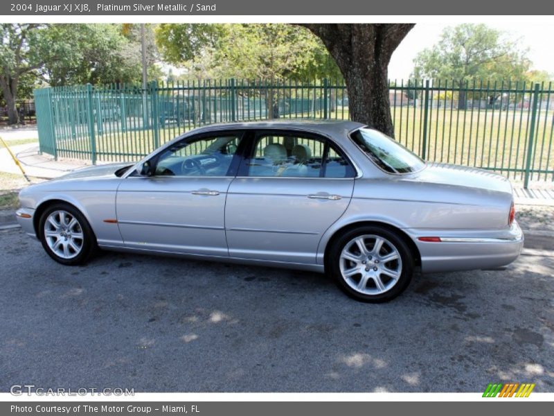 Platinum Silver Metallic / Sand 2004 Jaguar XJ XJ8