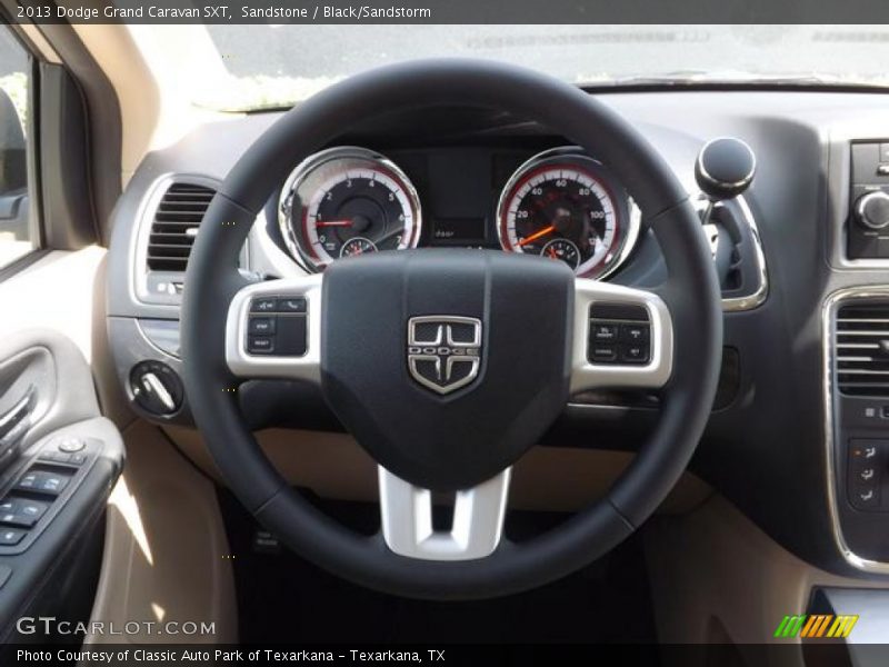 Sandstone / Black/Sandstorm 2013 Dodge Grand Caravan SXT