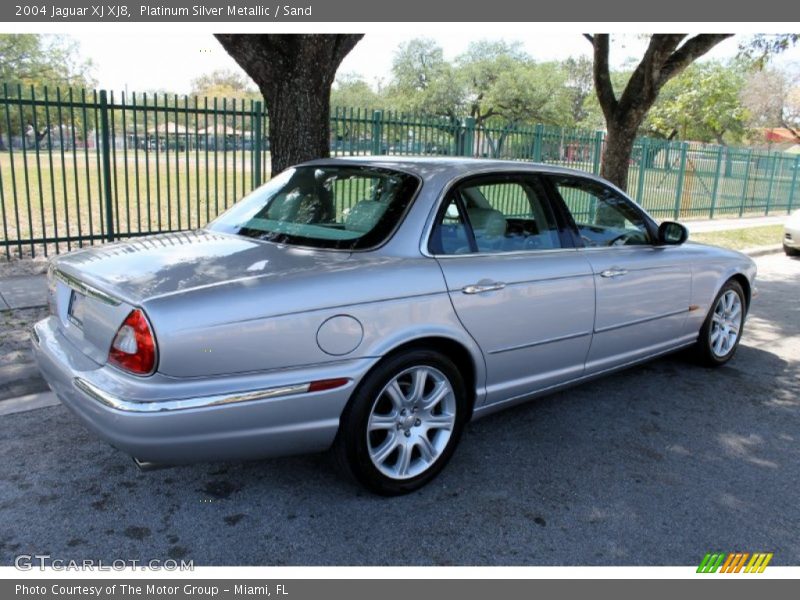 Platinum Silver Metallic / Sand 2004 Jaguar XJ XJ8