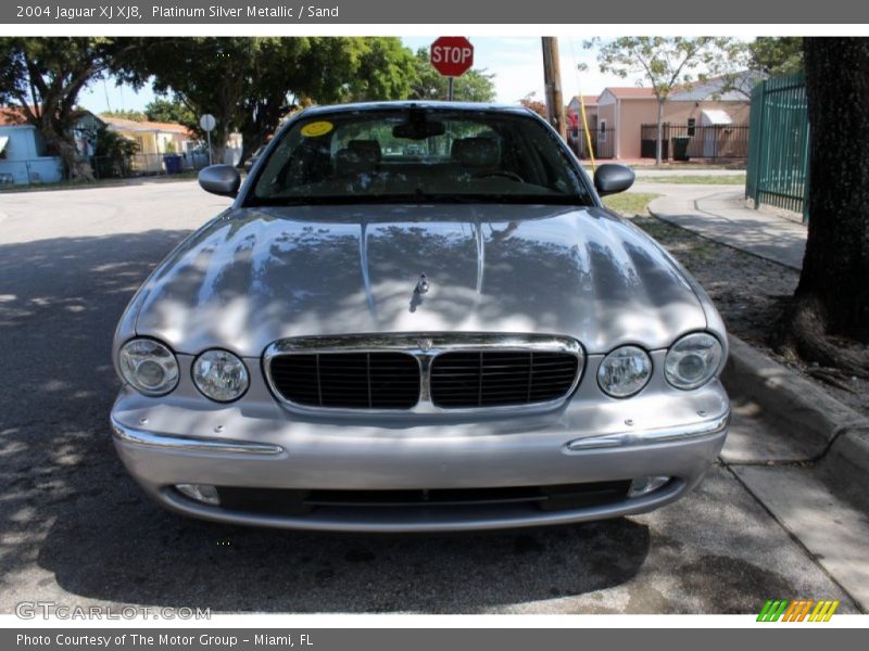 Platinum Silver Metallic / Sand 2004 Jaguar XJ XJ8
