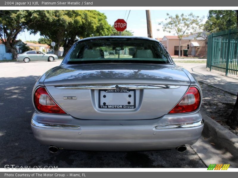 Platinum Silver Metallic / Sand 2004 Jaguar XJ XJ8