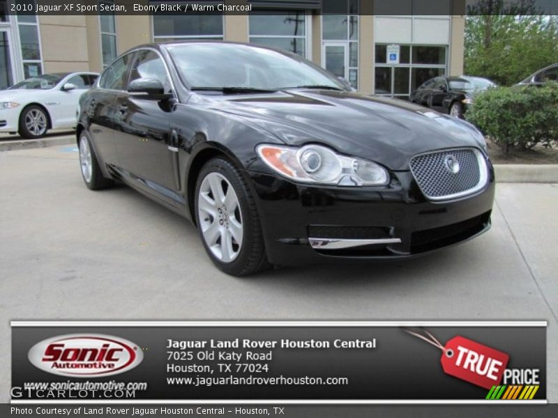 Ebony Black / Warm Charcoal 2010 Jaguar XF Sport Sedan
