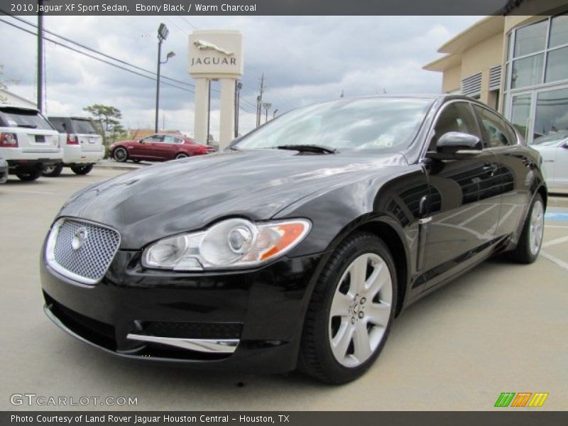 Ebony Black / Warm Charcoal 2010 Jaguar XF Sport Sedan