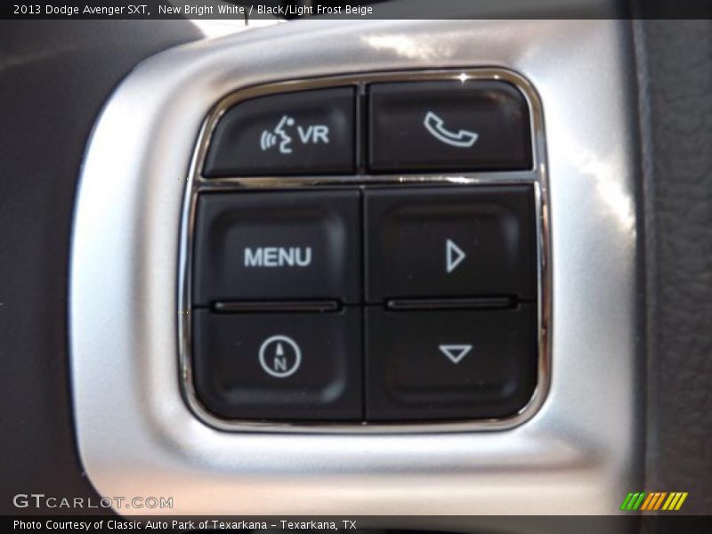 New Bright White / Black/Light Frost Beige 2013 Dodge Avenger SXT