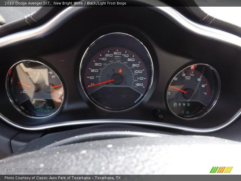 New Bright White / Black/Light Frost Beige 2013 Dodge Avenger SXT