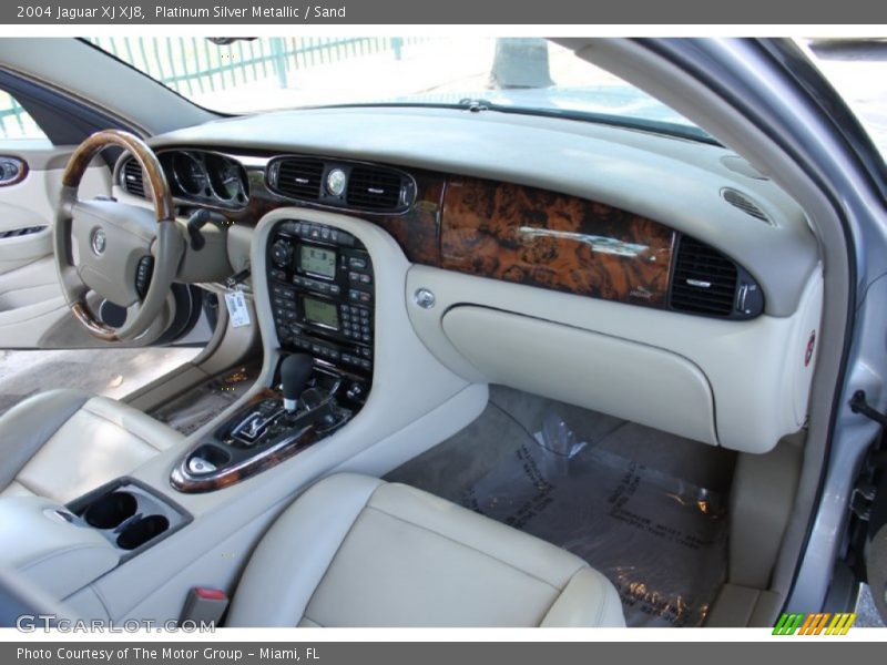 Platinum Silver Metallic / Sand 2004 Jaguar XJ XJ8