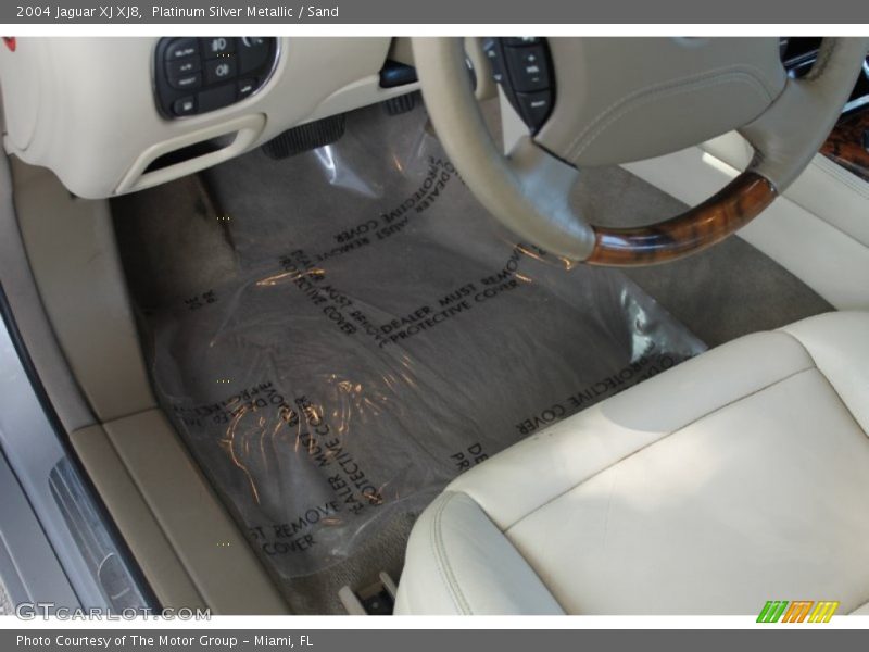 Platinum Silver Metallic / Sand 2004 Jaguar XJ XJ8