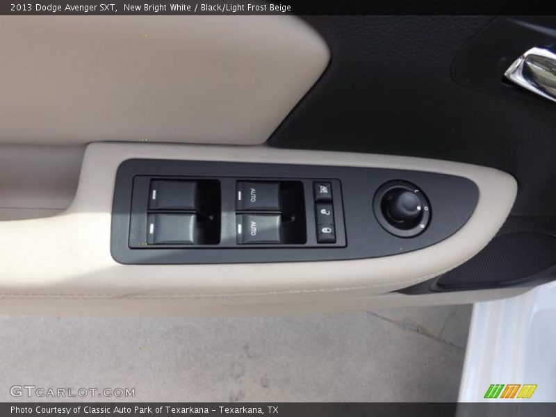 New Bright White / Black/Light Frost Beige 2013 Dodge Avenger SXT