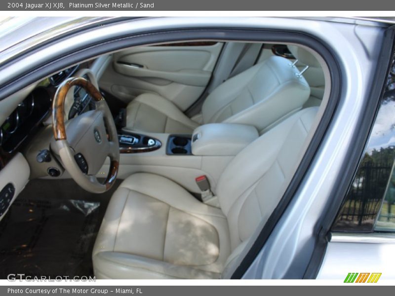 Platinum Silver Metallic / Sand 2004 Jaguar XJ XJ8