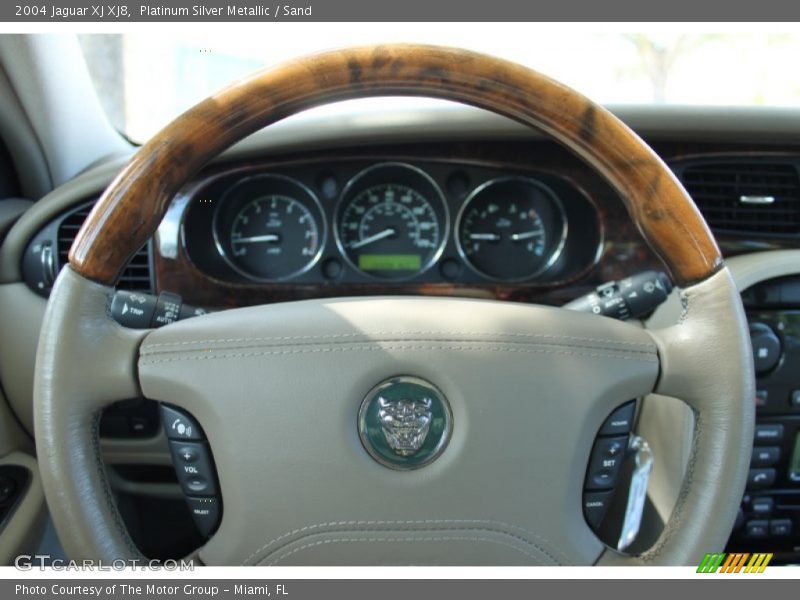 Platinum Silver Metallic / Sand 2004 Jaguar XJ XJ8