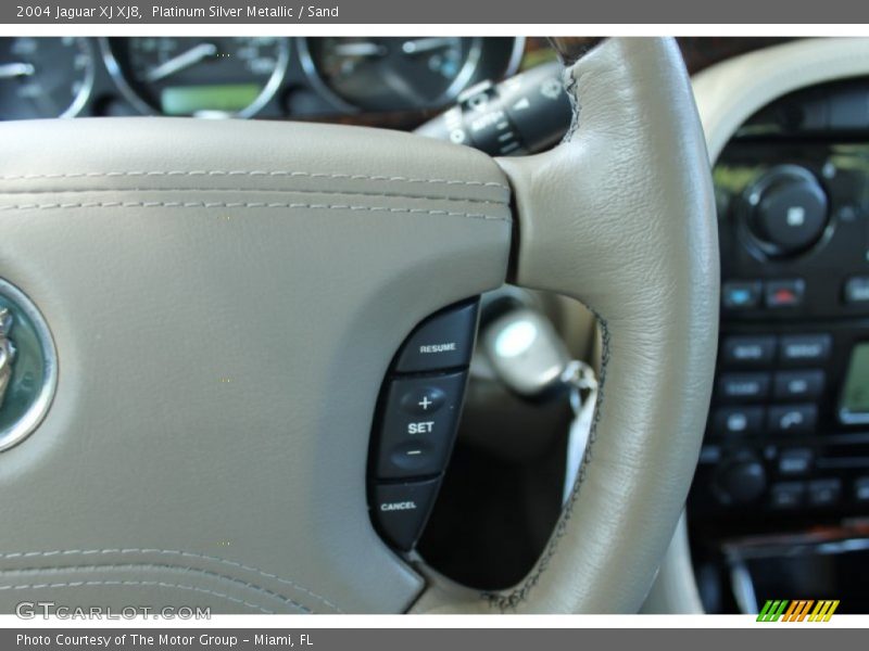 Platinum Silver Metallic / Sand 2004 Jaguar XJ XJ8