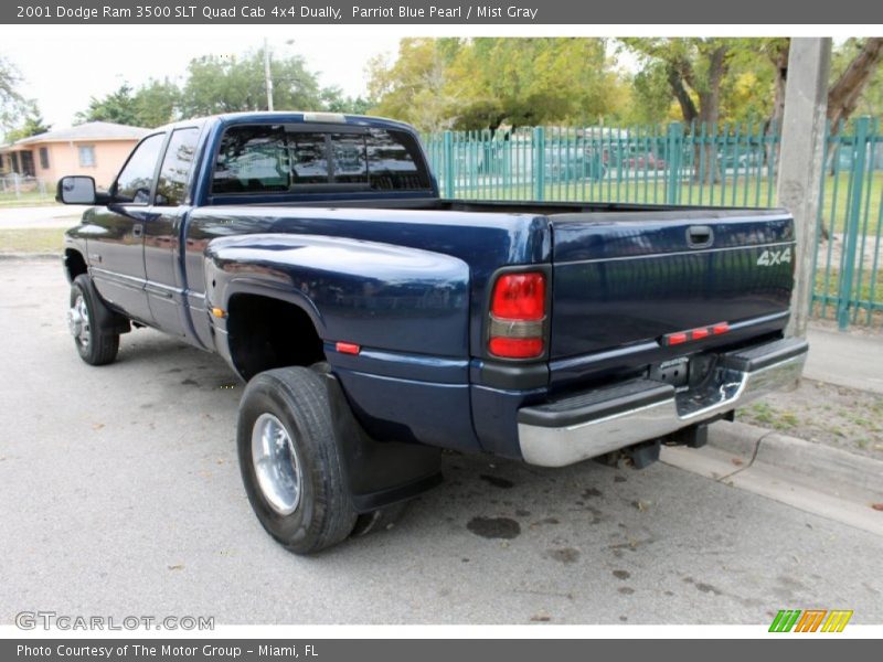  2001 Ram 3500 SLT Quad Cab 4x4 Dually Parriot Blue Pearl