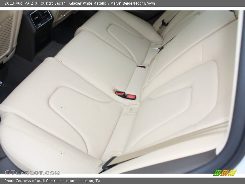 Glacier White Metallic / Velvet Beige/Moor Brown 2013 Audi A4 2.0T quattro Sedan