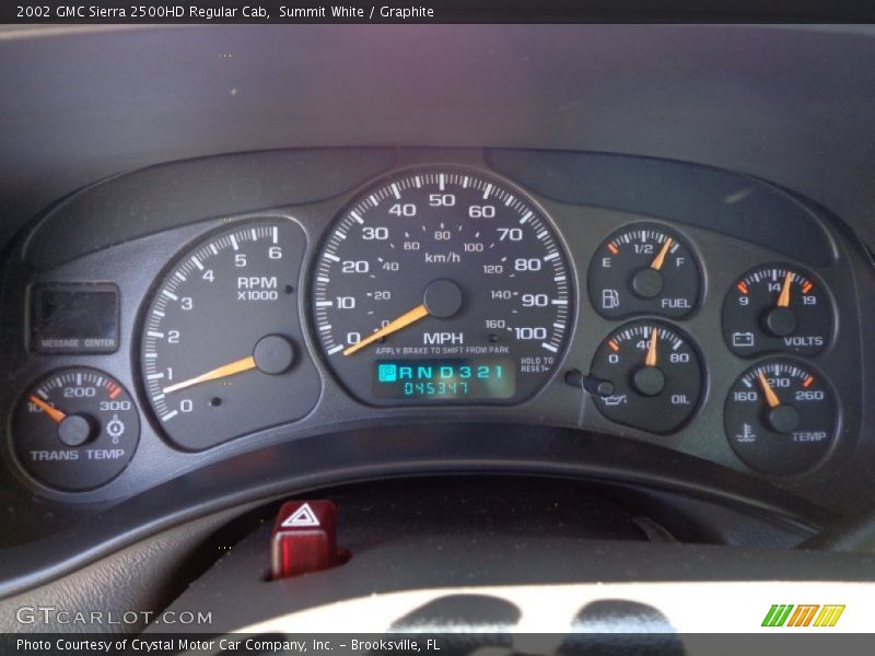 Summit White / Graphite 2002 GMC Sierra 2500HD Regular Cab