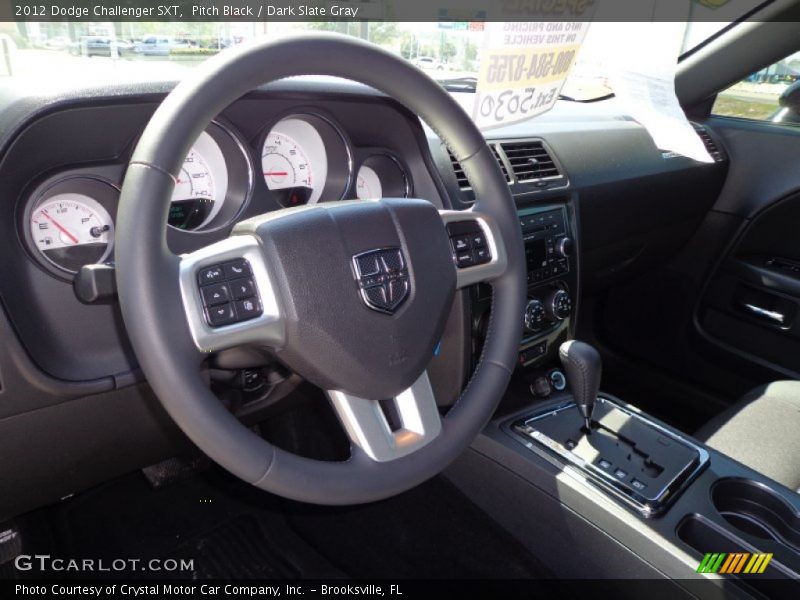 Pitch Black / Dark Slate Gray 2012 Dodge Challenger SXT