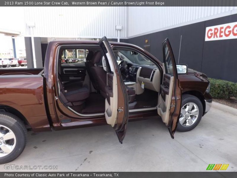 Western Brown Pearl / Canyon Brown/Light Frost Beige 2013 Ram 1500 Lone Star Crew Cab