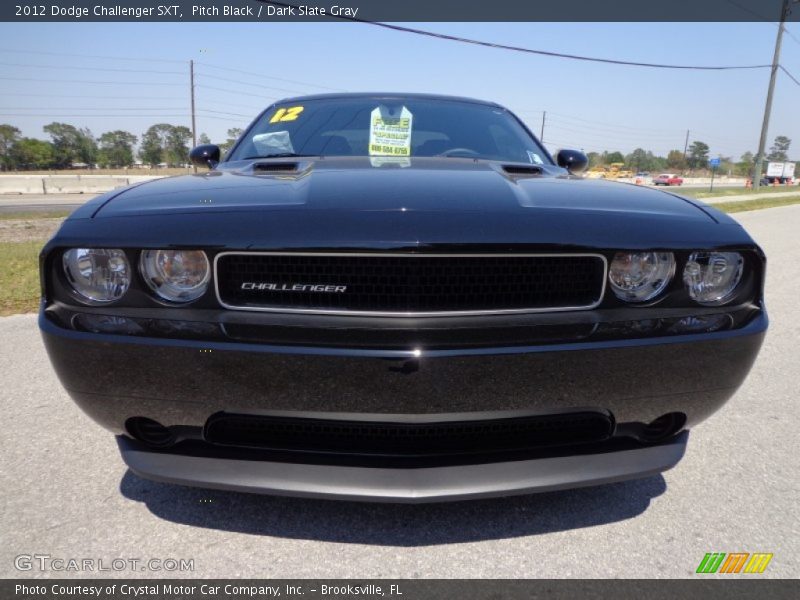 Pitch Black / Dark Slate Gray 2012 Dodge Challenger SXT