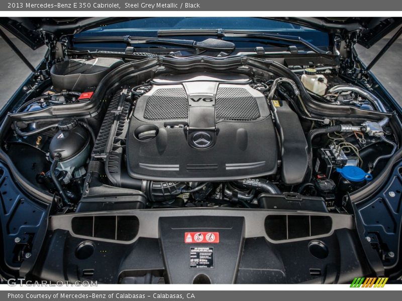 Steel Grey Metallic / Black 2013 Mercedes-Benz E 350 Cabriolet