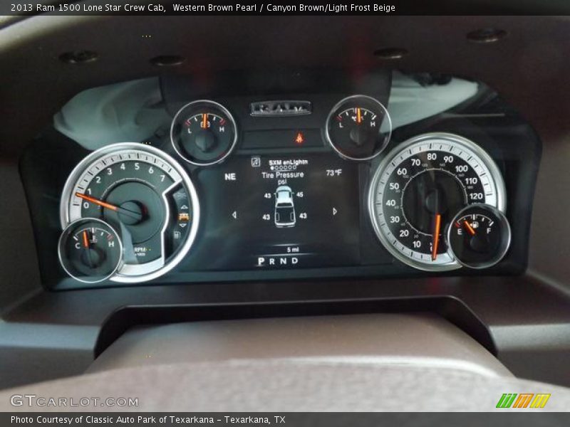 Western Brown Pearl / Canyon Brown/Light Frost Beige 2013 Ram 1500 Lone Star Crew Cab