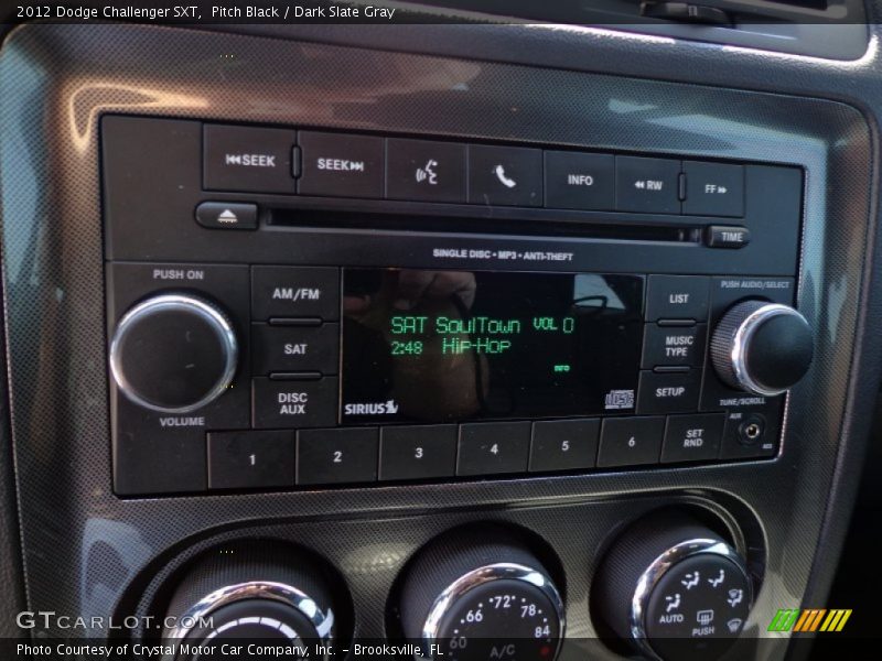 Pitch Black / Dark Slate Gray 2012 Dodge Challenger SXT