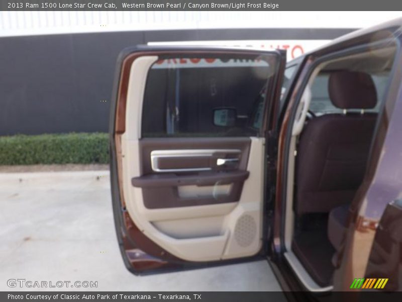 Western Brown Pearl / Canyon Brown/Light Frost Beige 2013 Ram 1500 Lone Star Crew Cab