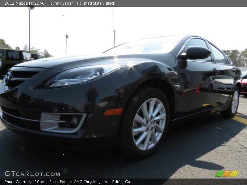 Polished Slate / Black 2012 Mazda MAZDA6 i Touring Sedan