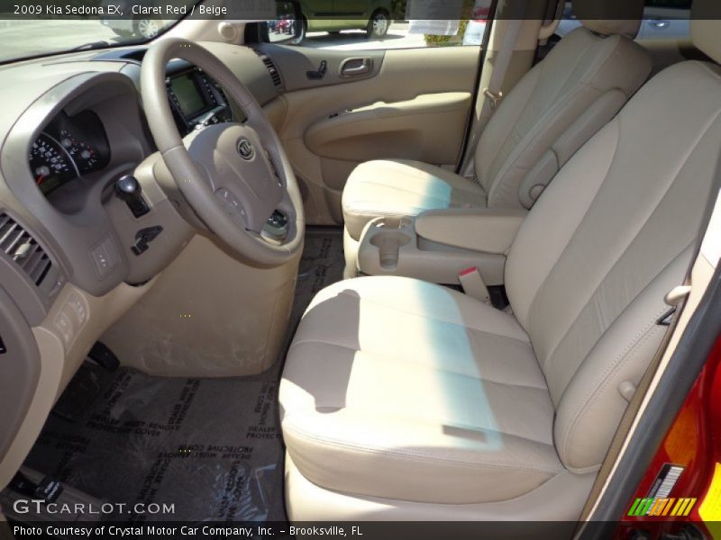 Claret Red / Beige 2009 Kia Sedona EX