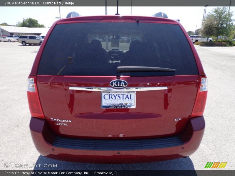Claret Red / Beige 2009 Kia Sedona EX