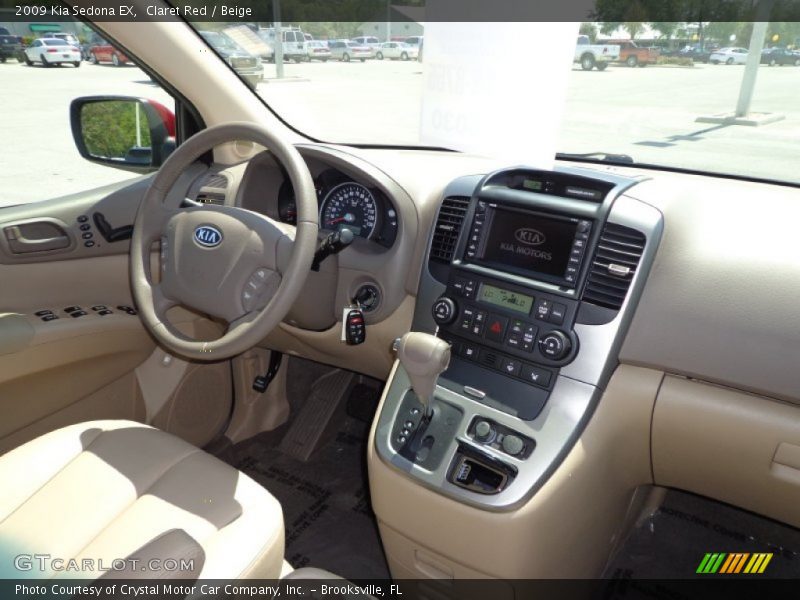 Claret Red / Beige 2009 Kia Sedona EX