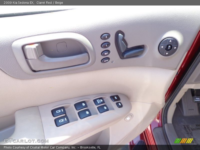 Claret Red / Beige 2009 Kia Sedona EX