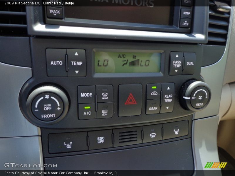 Claret Red / Beige 2009 Kia Sedona EX
