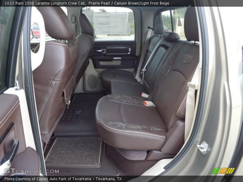 Rear Seat of 2013 1500 Laramie Longhorn Crew Cab