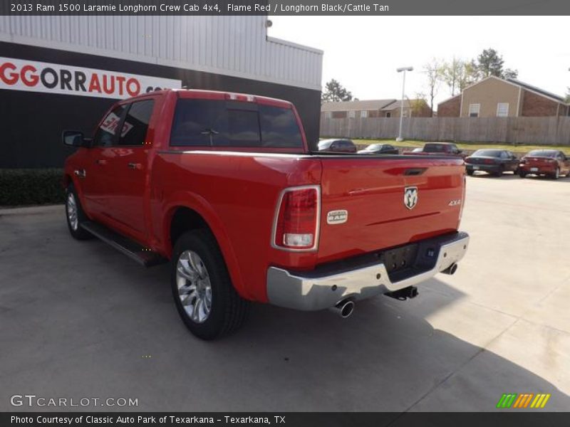 Flame Red / Longhorn Black/Cattle Tan 2013 Ram 1500 Laramie Longhorn Crew Cab 4x4