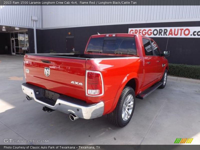 Flame Red / Longhorn Black/Cattle Tan 2013 Ram 1500 Laramie Longhorn Crew Cab 4x4