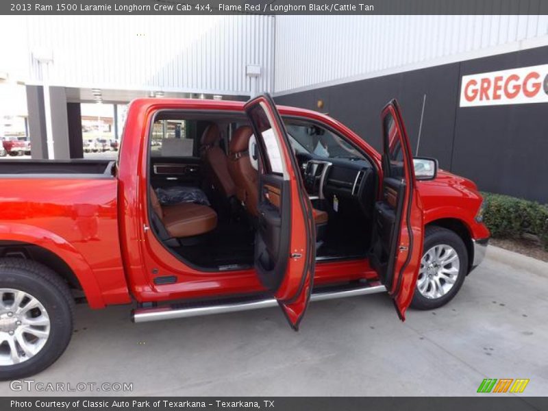 Flame Red / Longhorn Black/Cattle Tan 2013 Ram 1500 Laramie Longhorn Crew Cab 4x4