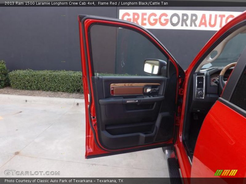 Flame Red / Longhorn Black/Cattle Tan 2013 Ram 1500 Laramie Longhorn Crew Cab 4x4
