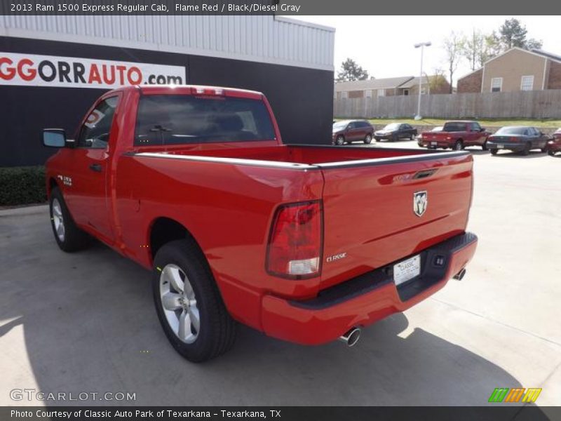 Flame Red / Black/Diesel Gray 2013 Ram 1500 Express Regular Cab