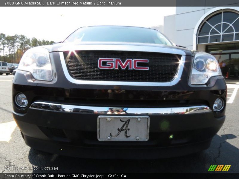 Dark Crimson Red Metallic / Light Titanium 2008 GMC Acadia SLT