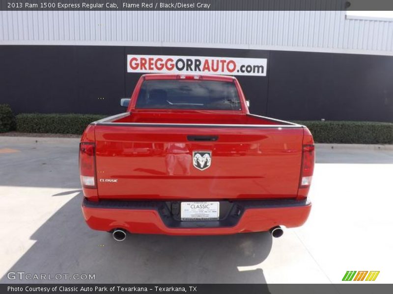 Flame Red / Black/Diesel Gray 2013 Ram 1500 Express Regular Cab