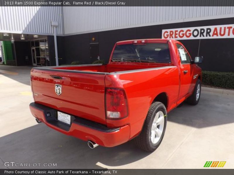 Flame Red / Black/Diesel Gray 2013 Ram 1500 Express Regular Cab