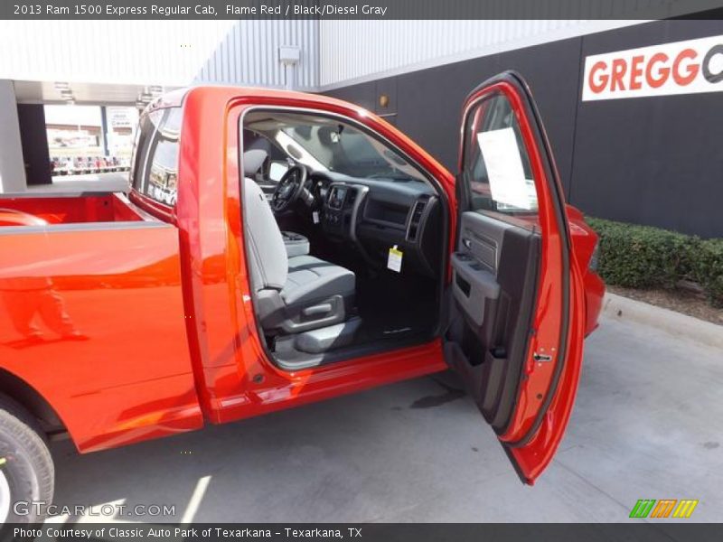 Flame Red / Black/Diesel Gray 2013 Ram 1500 Express Regular Cab