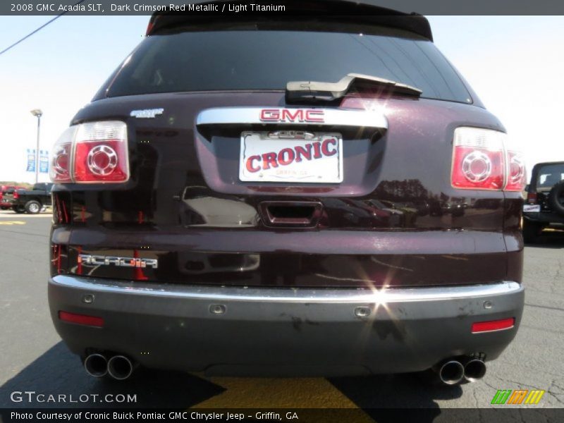 Dark Crimson Red Metallic / Light Titanium 2008 GMC Acadia SLT