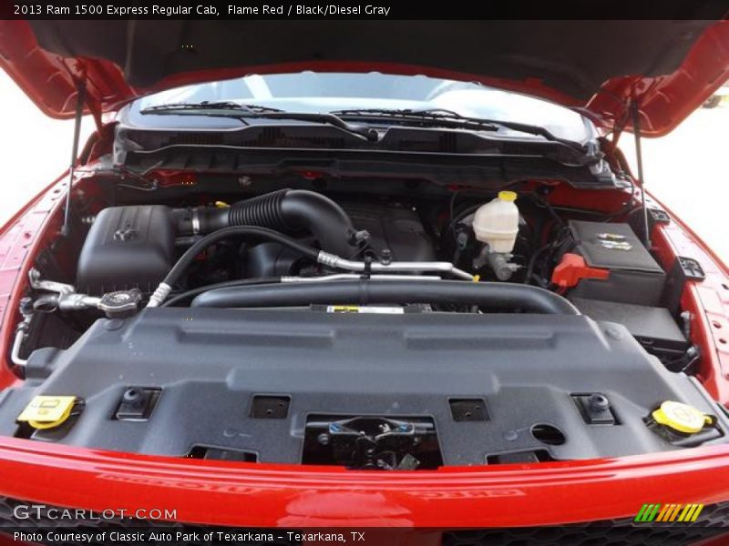 Flame Red / Black/Diesel Gray 2013 Ram 1500 Express Regular Cab