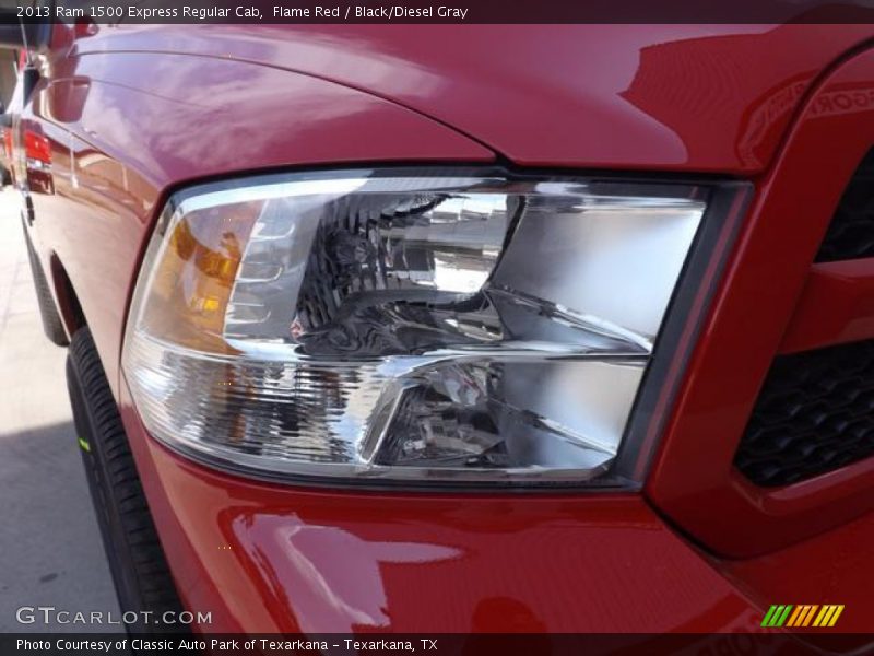 Flame Red / Black/Diesel Gray 2013 Ram 1500 Express Regular Cab