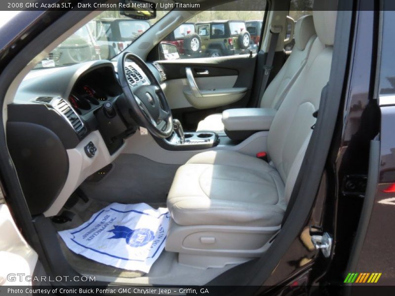  2008 Acadia SLT Light Titanium Interior