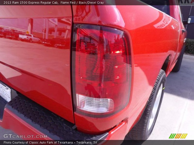 Flame Red / Black/Diesel Gray 2013 Ram 1500 Express Regular Cab
