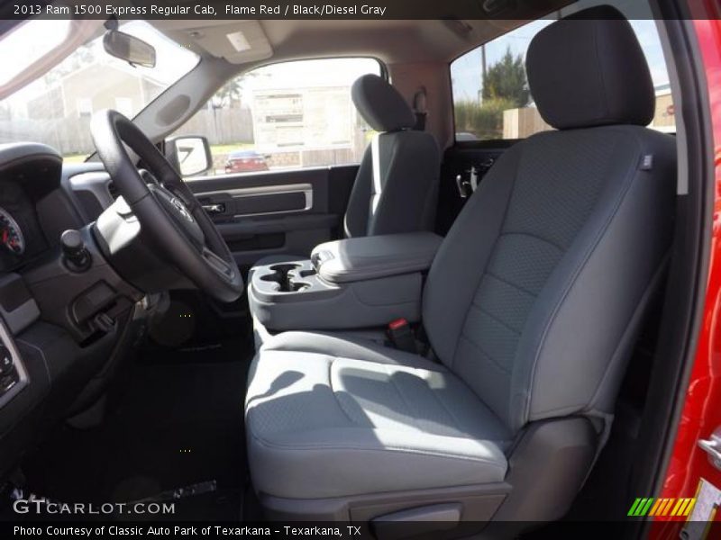 Flame Red / Black/Diesel Gray 2013 Ram 1500 Express Regular Cab