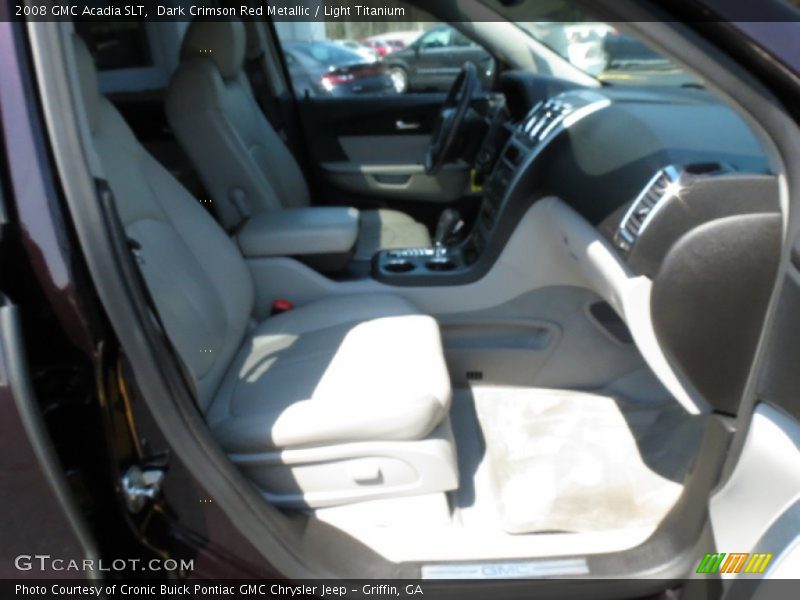 Dark Crimson Red Metallic / Light Titanium 2008 GMC Acadia SLT